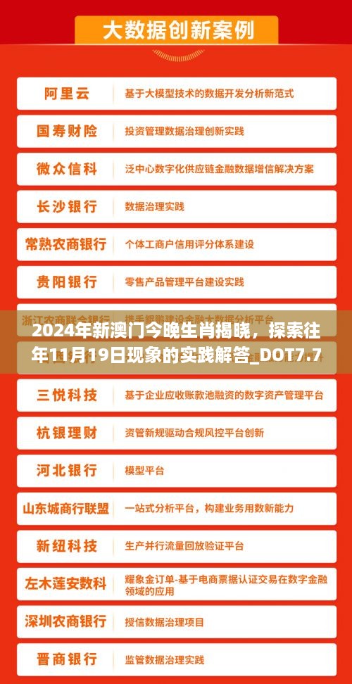 2024年新澳門今晚生肖揭曉，探索往年11月19日現(xiàn)象的實踐解答_DOT7.77.73速成版