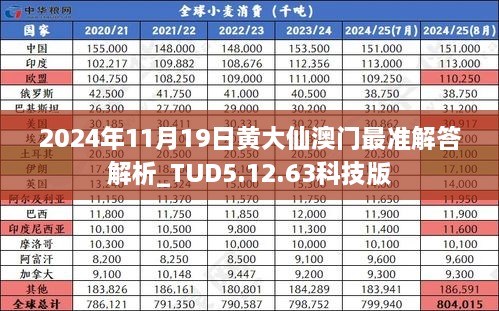 2024年11月19日黃大仙澳門最準(zhǔn)解答解析_TUD5.12.63科技版