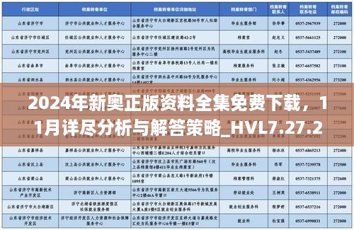 2024年新奧正版資料全集免費(fèi)下載，11月詳盡分析與解答策略_HVL7.27.27競技版