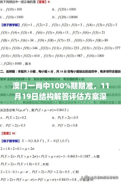 澳門一肖中100%期期準，11月19日結構解答評估方案深度解析_ZVW9.30.69銳意版