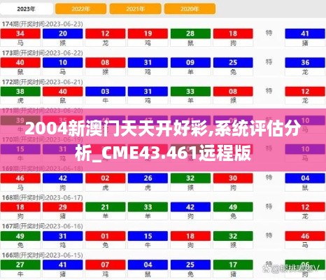 2004新澳門天天開好彩,系統評估分析_CME43.461遠程版