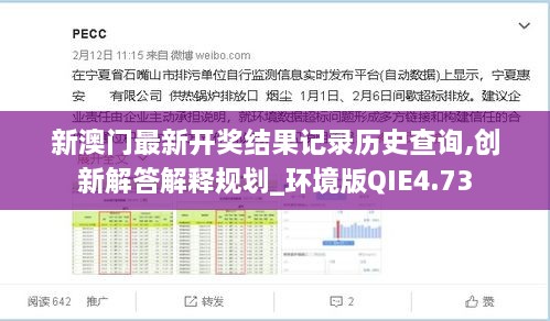 新澳門(mén)最新開(kāi)獎(jiǎng)結(jié)果記錄歷史查詢,創(chuàng)新解答解釋規(guī)劃_環(huán)境版QIE4.73
