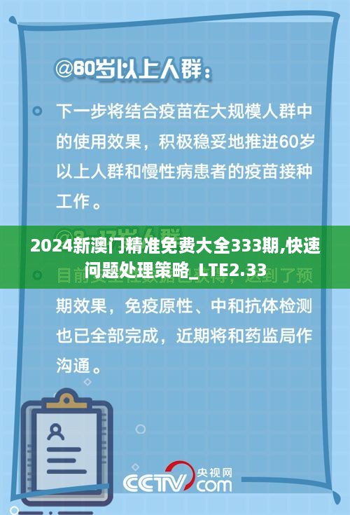 2024新澳門精準(zhǔn)免費(fèi)大全333期,快速問題處理策略_LTE2.33