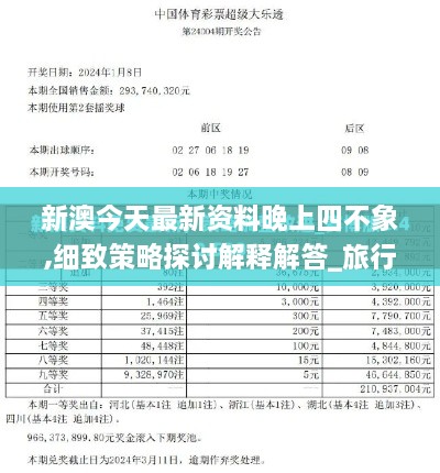 新澳今天最新資料晚上四不象,細(xì)致策略探討解釋解答_旅行版ROH8.32