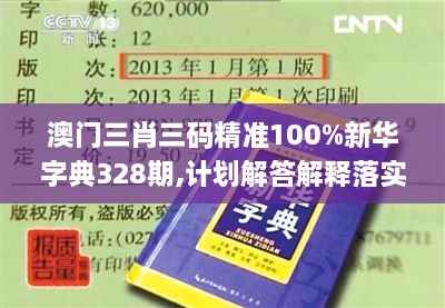 澳門三肖三碼精準(zhǔn)100%新華字典328期,計(jì)劃解答解釋落實(shí)_ABF2.50