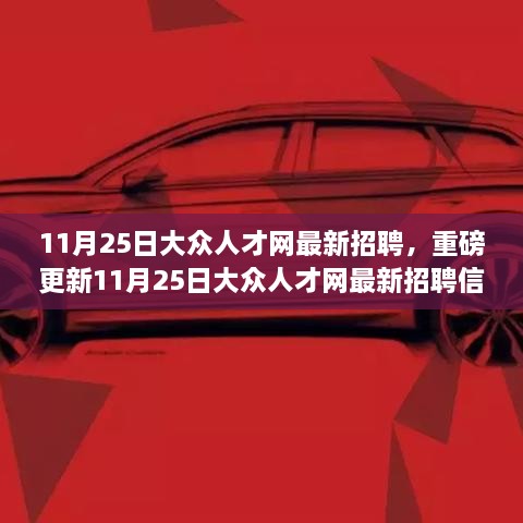 11月25日大眾人才網(wǎng)最新招聘信息大揭秘，理想職位等你來挑戰(zhàn)！