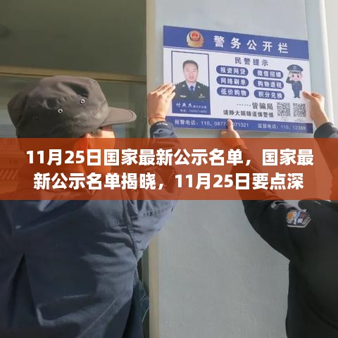 11月25日國家最新公示名單，國家最新公示名單揭曉，11月25日要點(diǎn)深度解讀