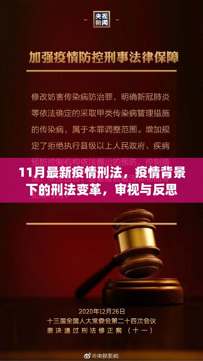 疫情背景下的刑法變革，審視、反思與11月最新疫情刑法解讀