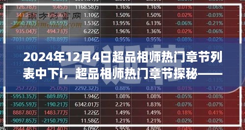 超品相師熱門章節(jié)探秘，以時(shí)間軸揭秘神秘力量（2024年12月4日中心）