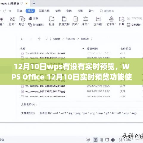 WPS Office 12月10日實時預(yù)覽功能使用詳解