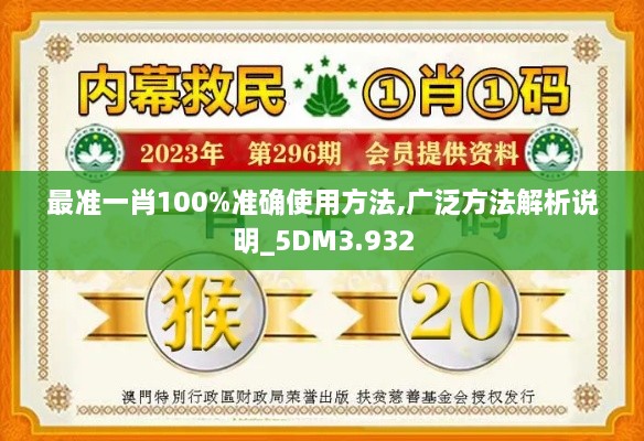 最準(zhǔn)一肖100%準(zhǔn)確使用方法,廣泛方法解析說明_5DM3.932