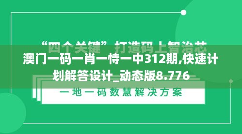 澳門(mén)一碼一肖一恃一中312期,快速計(jì)劃解答設(shè)計(jì)_動(dòng)態(tài)版8.776