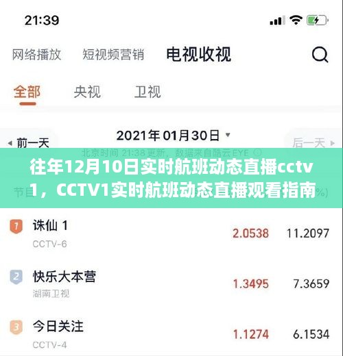 CCTV1實時航班動態(tài)直播指南，輕松追蹤航班動態(tài)，初學(xué)者友好教程