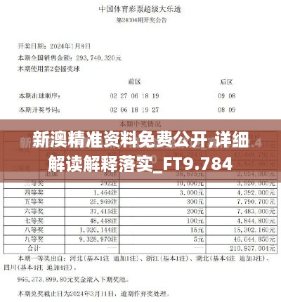 新澳精準(zhǔn)資料免費(fèi)公開,詳細(xì)解讀解釋落實(shí)_FT9.784