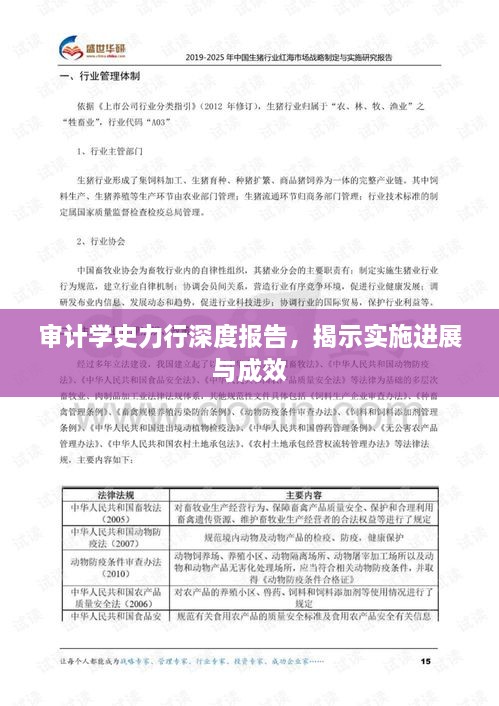 審計學史力行深度報告，揭示實施進展與成效