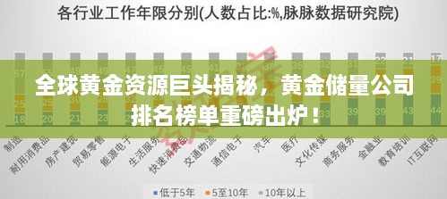 全球黃金資源巨頭揭秘，黃金儲量公司排名榜單重磅出爐！