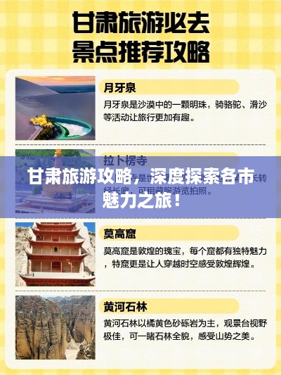 甘肅旅游攻略，深度探索各市魅力之旅！