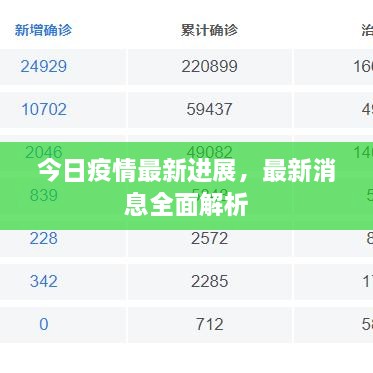 今日疫情最新進(jìn)展，最新消息全面解析