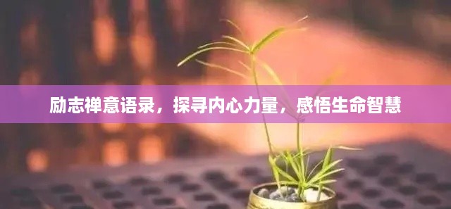 勵志禪意語錄，探尋內(nèi)心力量，感悟生命智慧