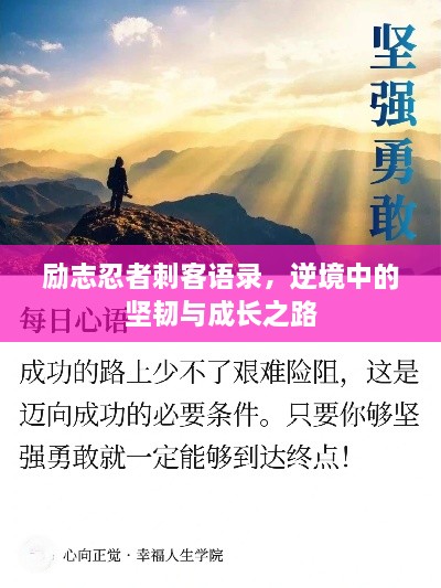 勵志忍者刺客語錄，逆境中的堅韌與成長之路
