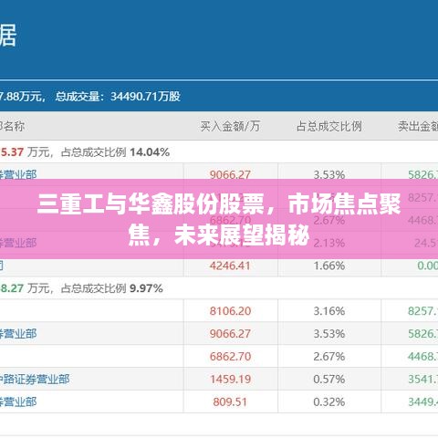 三重工與華鑫股份股票，市場(chǎng)焦點(diǎn)聚焦，未來(lái)展望揭秘