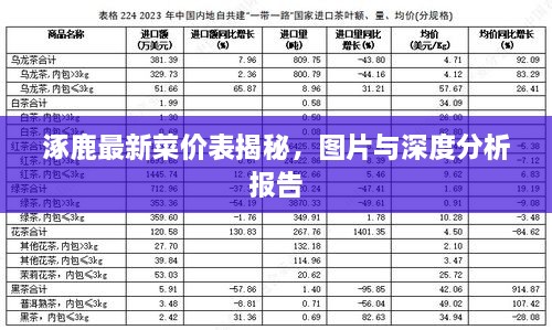 涿鹿最新菜價表揭秘，圖片與深度分析報(bào)告